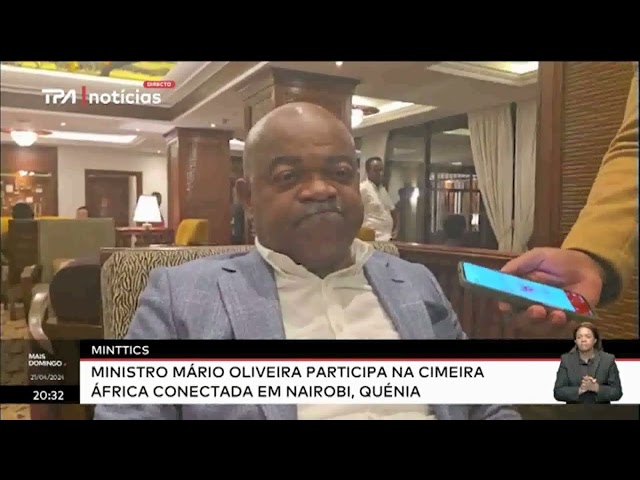⁣MINTTOCS - Ministro Mário Oliveira participa na cimeira África conectada em Nairóbi, Quénia