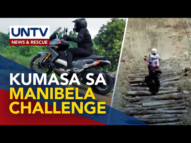⁣Ilang Motovloggers, sumabak sa Manibela challenge; Riding skills vs obstacles, nasubukan