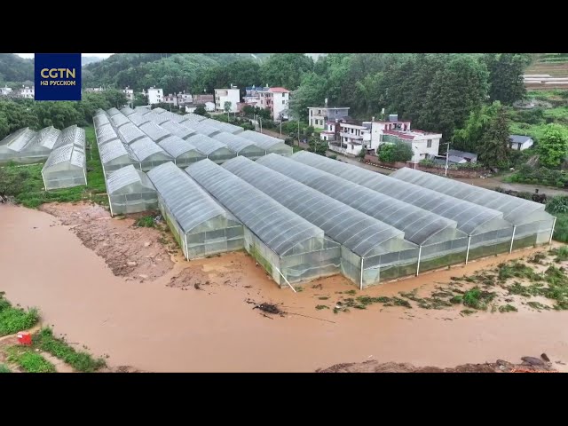 ⁣Проливные дожди в провинции Гуандун