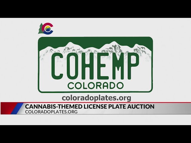 ⁣Colorado auctioning cannabis-themed license plates like GRASS, 420, HASHISH