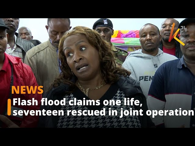 ⁣Flash flood claims one life, seventeen rescued in Machakos county joint operation