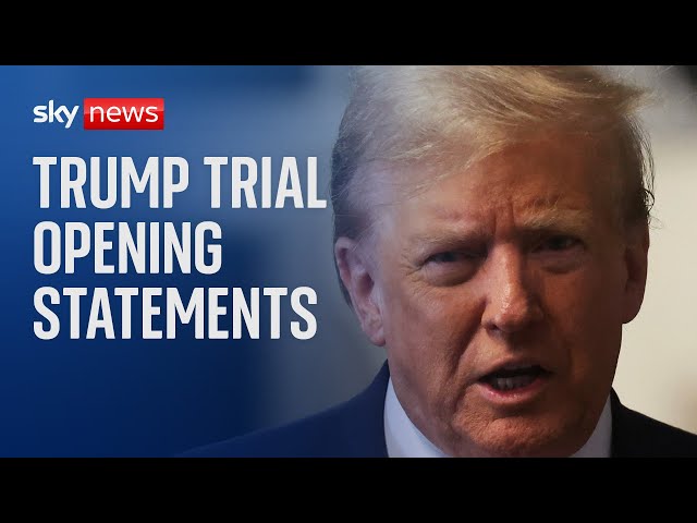 Watch live: Donald Trump hush money trial to hear opening statements