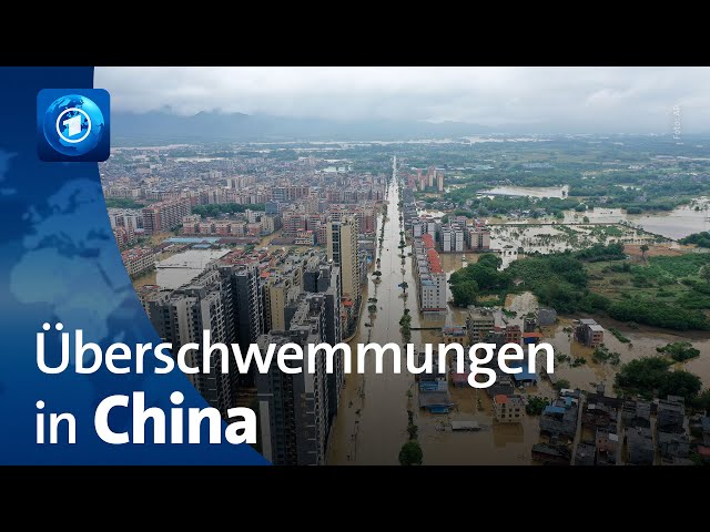 ⁣Millionen Menschen von Überschwemmungen in China betroffen