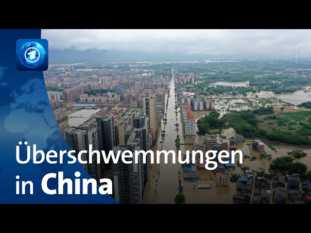 Millionen Menschen von Überschwemmungen in China betroffen