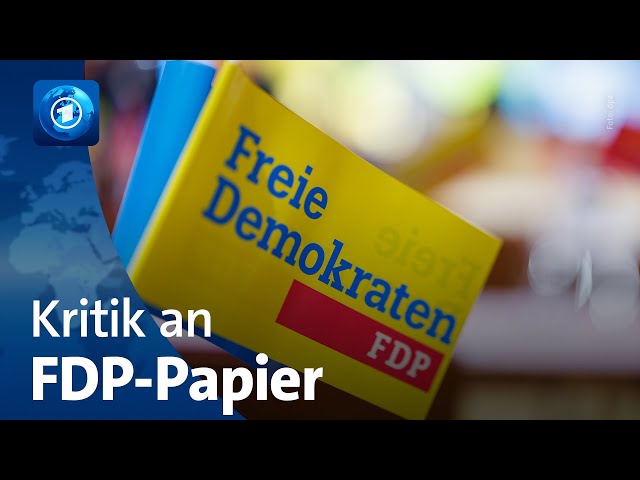 ⁣SPD kritisiert FDP-Beschlusspapier