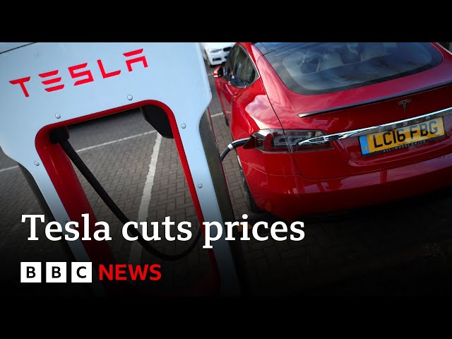 ⁣Elon Musk's Tesla cuts prices in major markets as sales fall | BBC News