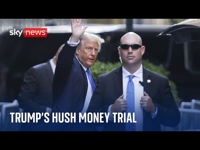 Donald Trump in Manhattan court for hush money trial