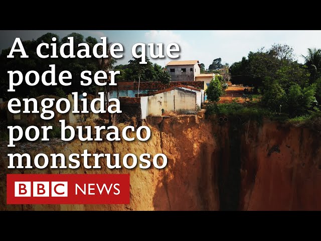 ⁣As voçorocas que ameaçam cidade brasileira - e são problema global