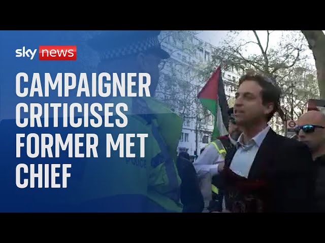 ⁣Campaigner at centre of an antisemitism row with the Met has criticised "outrageous" comme