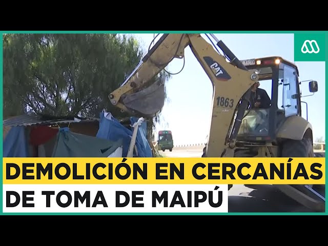 ⁣Mucho Gusto | Casas de toma son demolidas en Maipú