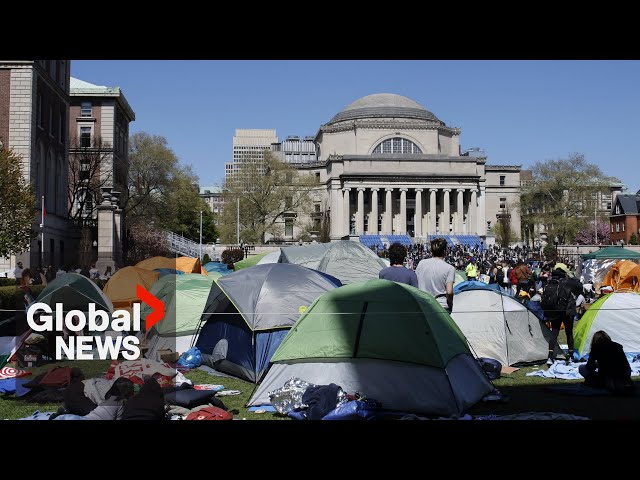 ⁣Columbia University protests: Classes pushed online amid ongoing pro-Palestine demonstrations