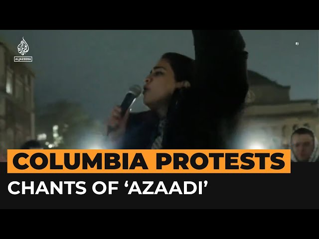 Pro-Palestine chants for 'azaadi' at Columbia University provokes debate | Al Jazeera News