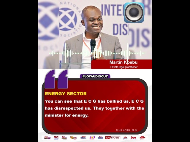 ⁣Energy sector: ... the current outages is quite disturbing - Dr. Mohammed Amin Adam#JoyAudioCut