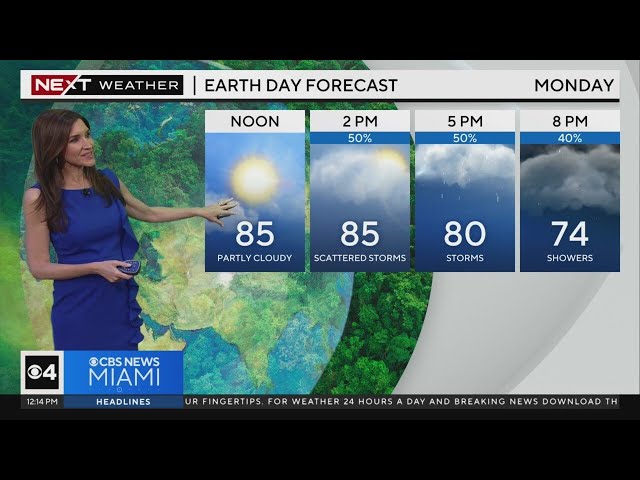 South Florida Weather for Monday 4/22/2024 12PM