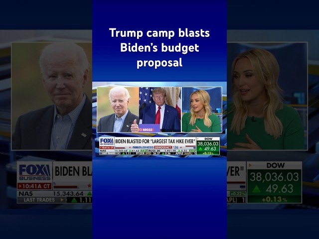 ⁣Trump campaign takes aim at Biden’s ‘largest tax hike ever’ #shorts