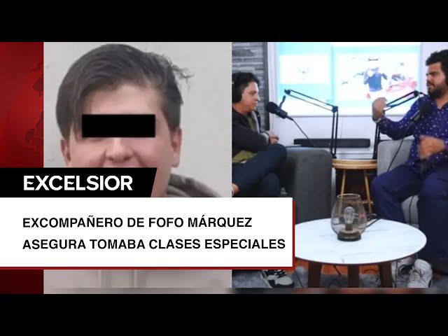 ⁣Excompañero de Fofo Márquez asegura tomaba clases especiales y tiene condición genética