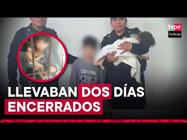 ⁣México: un niño de 8 años y una bebé 8 meses fueron encontrados encerrados tras una reja