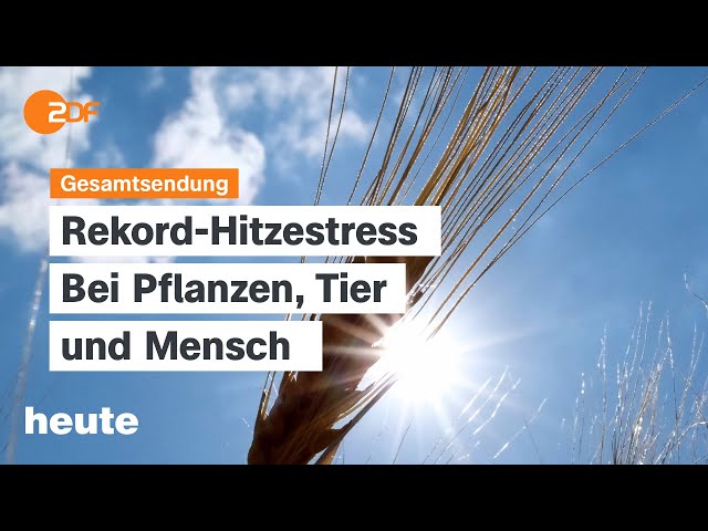 heute 19:00 Uhr vom 22.04.2024 Hitzestress, FDP-Wirtschaftskonzept, Ukraine-Unterstützung