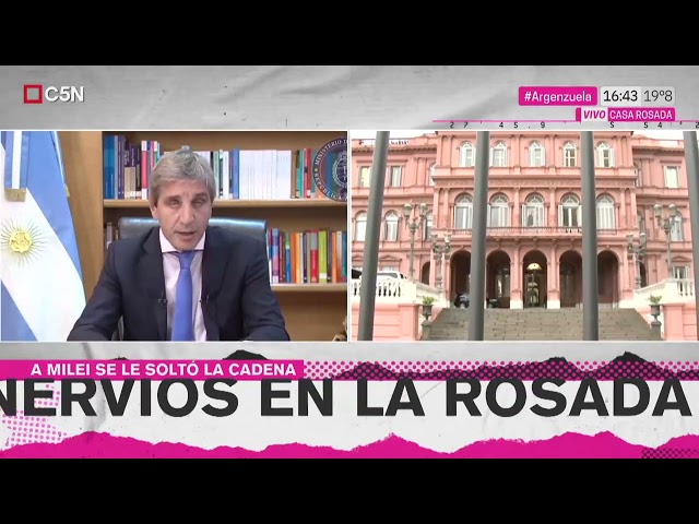 El GROSERO GESTO de LUIS CAPUTO a una MUJER que lo INSULTÓ