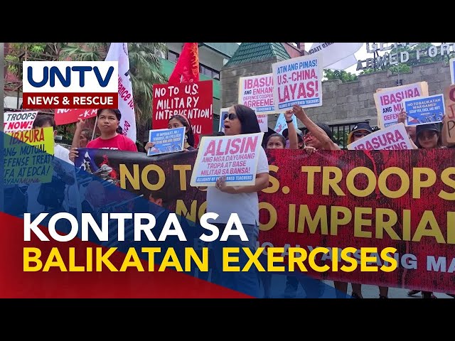 ⁣Makabayan solon at militant groups, tinuligsa ang 2024 PH-US Balikatan Exercises