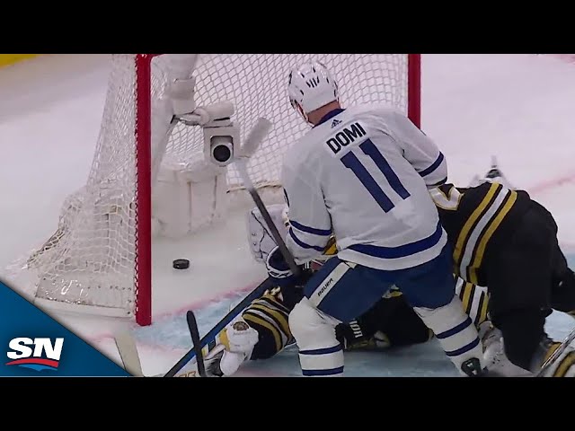 ⁣Maple Leafs' Max Domi Answers Bruins Score With Tying Goal 14 Seconds Later