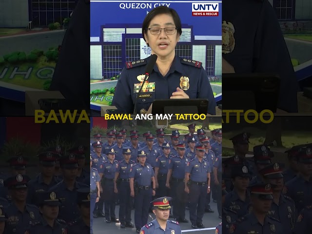 ⁣Pagkakaroon ng tattoo, ipinagbabawal na ng PNP sa personnel at applicants