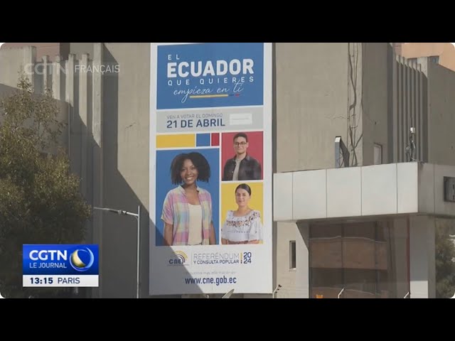 ⁣Le président équatorien déclare une victoire anticipée au référendum sur la sécurité