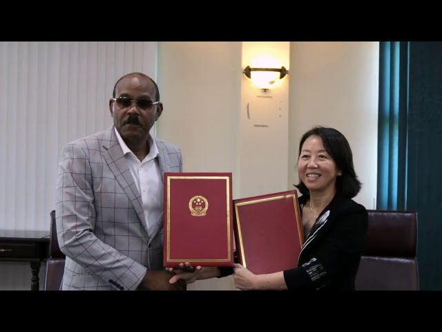 ⁣TWIN ISLAND STATE AND CHINA SIGN MOU AHEAD OF SIDS4