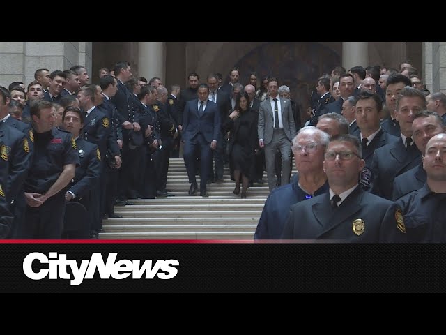 Firefighters gather to remember their own