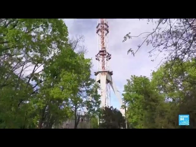 Une tour de télévision détruite à Kharkiv • FRANCE 24