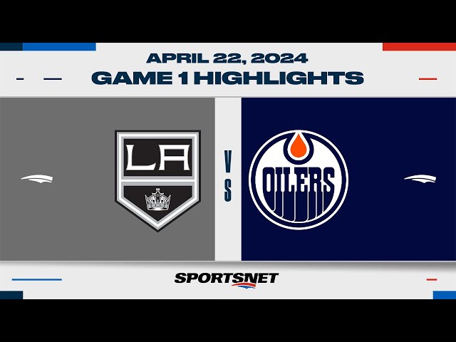 ⁣NHL Game 1 Highlights | Kings vs. Oilers - April 22, 2024