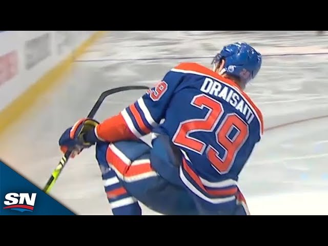 ⁣Leon Draisaitl Wires Home Signature Sharp-Angle Power-Play Goal