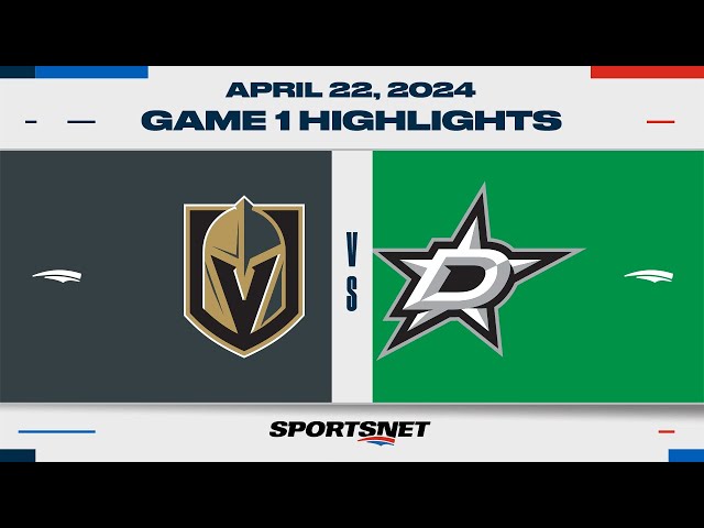 ⁣NHL Game 1 Highlights | Golden Knights vs. Stars - April 22, 2024