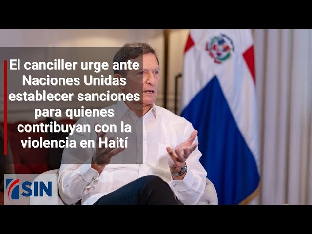 ⁣Canciller Álvarez clama por envío de misión a Haití