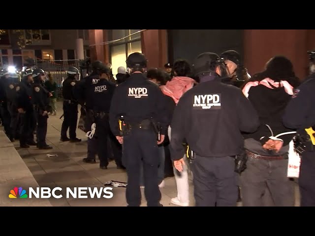 NYPD arrests protesters for trespassing on NYU campus