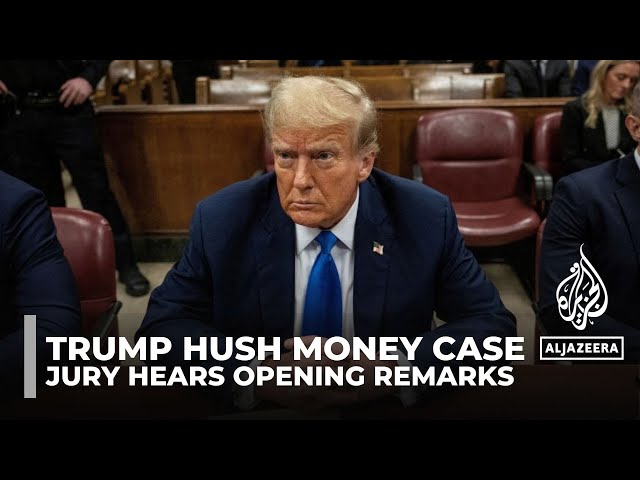 ⁣‘Battlelines’ drawn as jury hears opening remarks in Trump hush money case