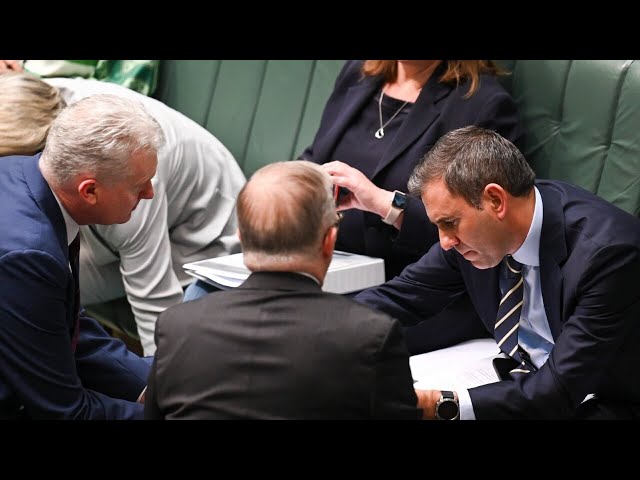 ‘Do most Australians give a stuff?’: Jim Chalmers’ budget surplus questioned