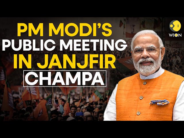 PM MODI LIVE: Public meeting in Janjgir-Champa, Chhattisgarh | Lok Sabha Election 2024 | WION LIVE