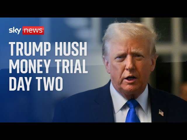 Watch Donald Trump hush money trial day two