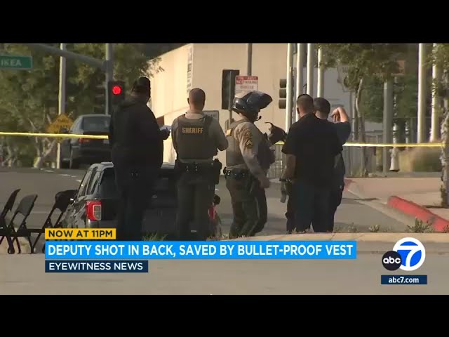 LA County deputy shot in back saved by bullet-proof vest