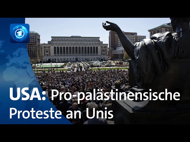 ⁣Pro-palästinensische Proteste an US-Universitäten spitzen sich zu