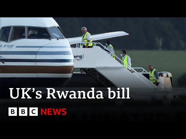 ⁣UK passes controversial immigration Rwanda bill  | BBC News