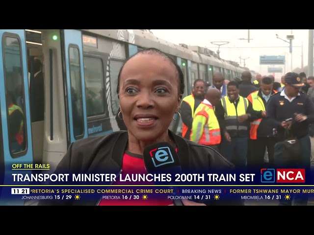 ⁣Transport Minister launches 200th train set