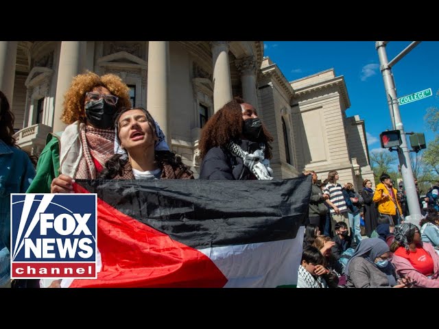 ⁣Dozens of protesters arrested in Yale amid violent anti-Israel protests
