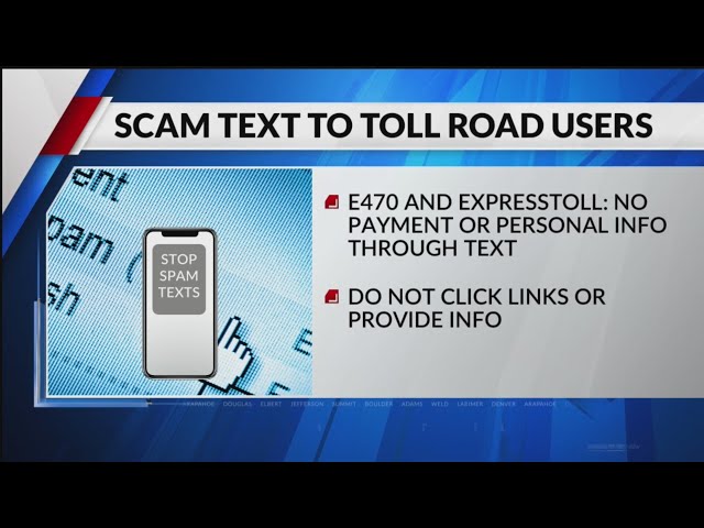 ⁣FBI warns Denver drivers of E-470 text-based scam