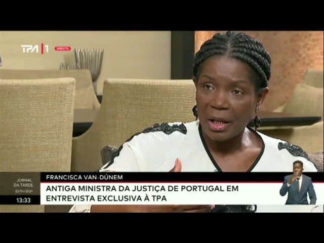 Francisca Van-Dúnem - Antiga Ministra da Justiça de Portugal em entrevista exclusiva à TPA