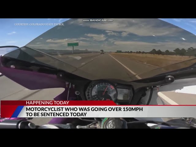 ⁣‘Colorado Springs to Denver in 20 minutes’ motorcyclist to be sentenced