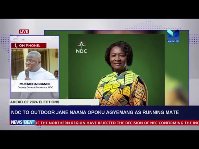 ⁣NDC to adore Janet Naana Opoku Agyemang as running mate