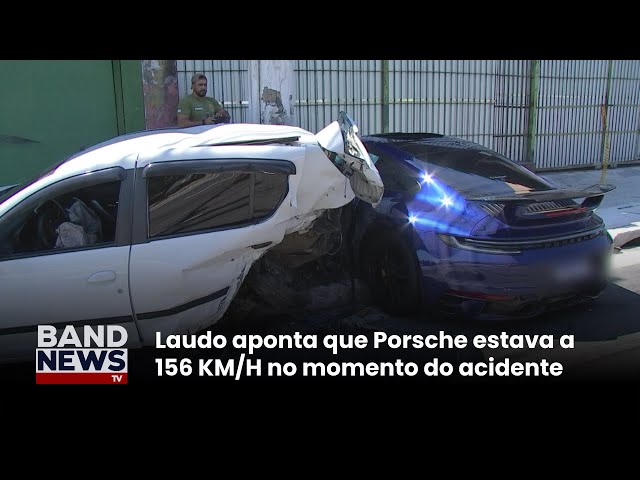 ⁣Laudo aponta que Porsche estava a 156 KM/H no momento do acidente | BandNews TV
