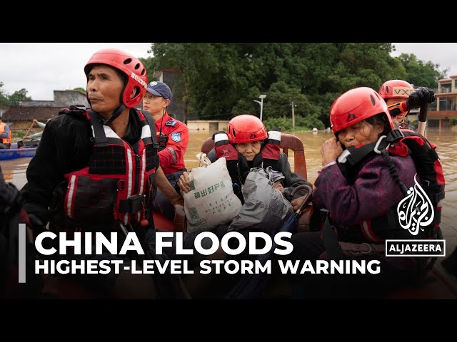 ⁣Highest-level rainstorm warning issued in south China’s Guangdong